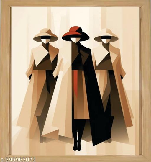 Modern Abstract Fashion Wall Art | Elegant Women Canvas Print | Contemporary Home Décor